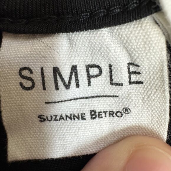 Suzanne Betro SIMPLE Jumpsuit Womens 4XL Black Sleeveless Wide Leg Pockets Rayon - Picture 4 of 9